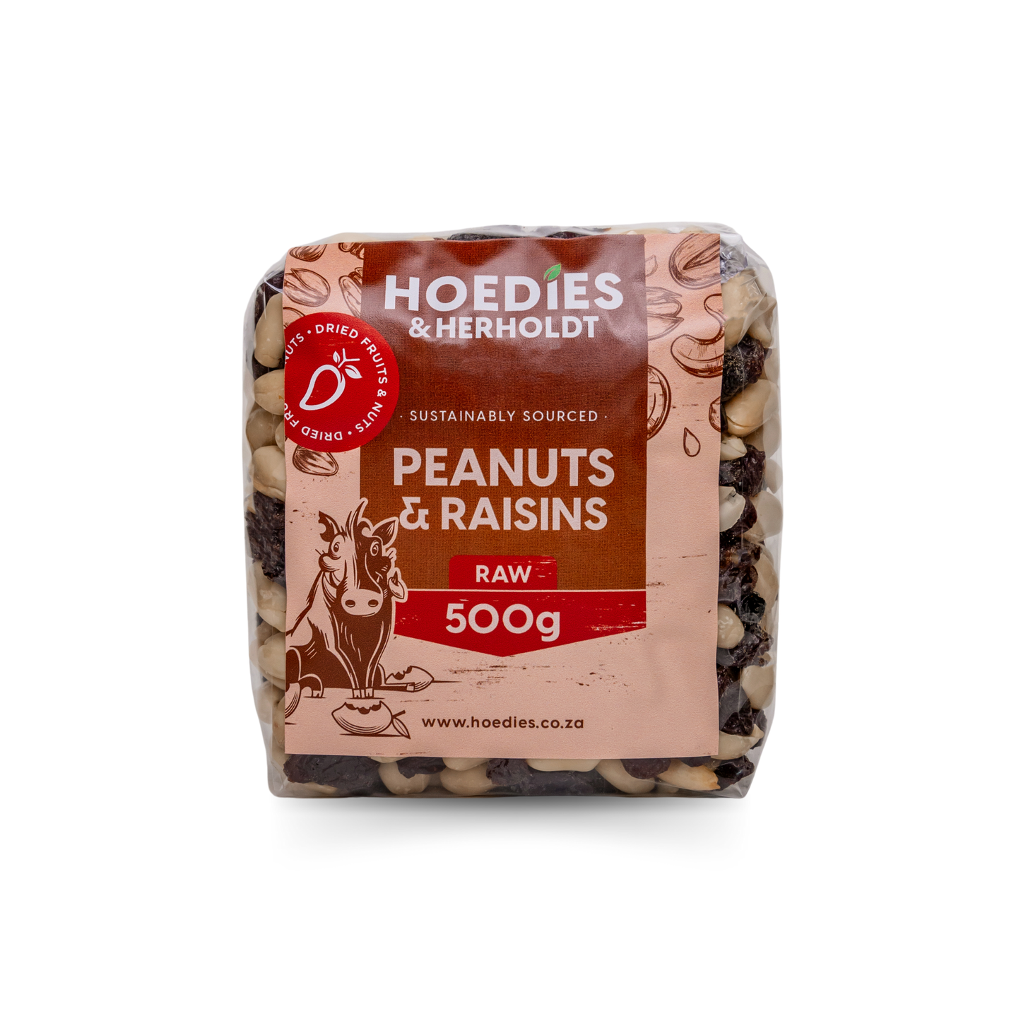 Peanuts & Raisins Raw 500g