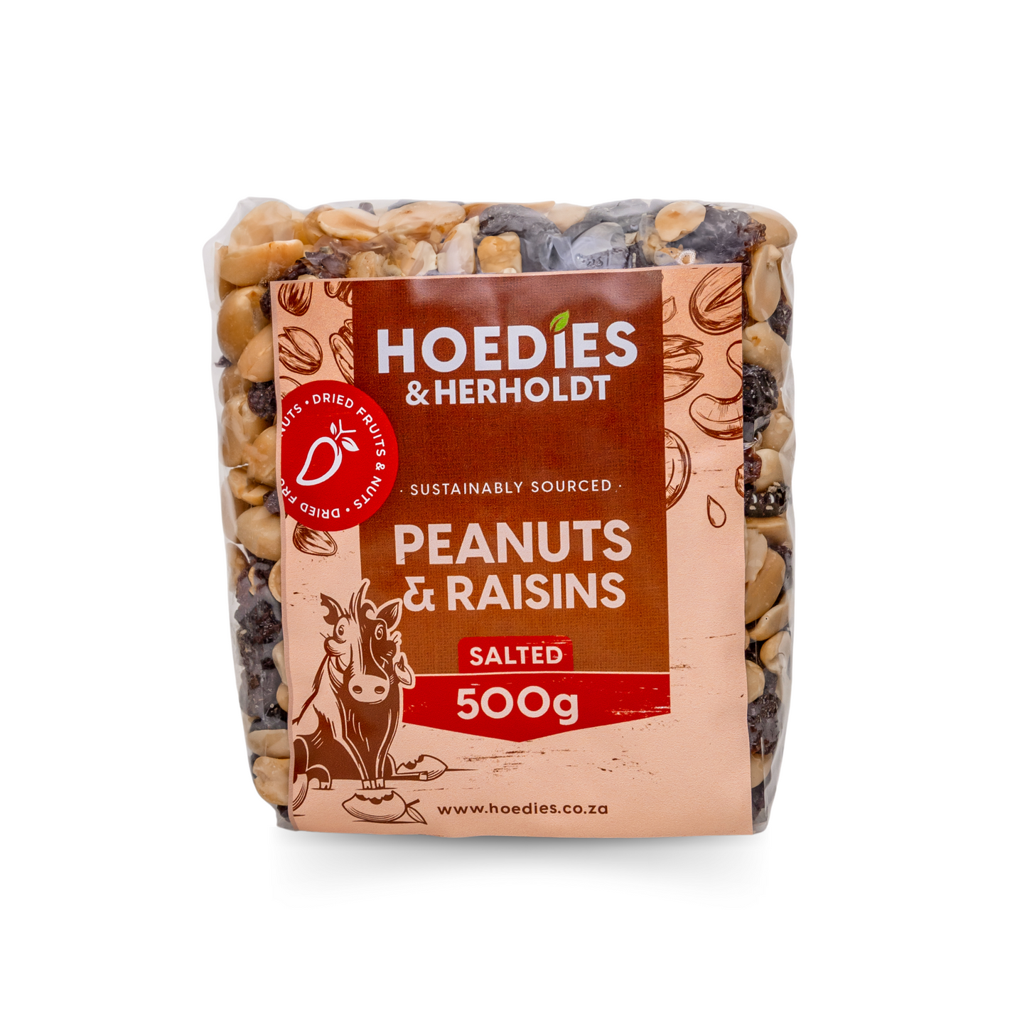 Peanuts & Raisins Salted 500g